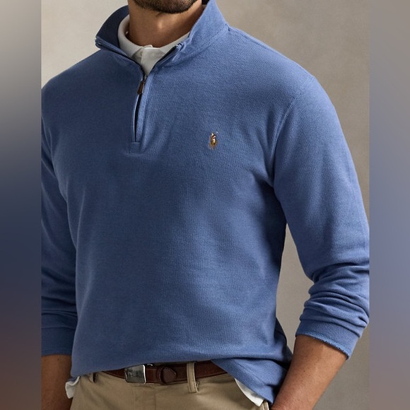 Polo Ralph Lauren Estate-Rib Quarter-Zip Pullover Size Medium - Picture 3 of 10